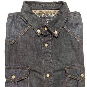 ARMANI JEANS BUTTON CASUAL MEN SHIRTS